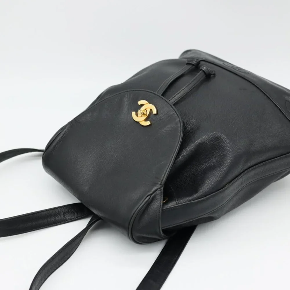 Chanel Triple Stitched‎ CC Caviar Medium Flap Backpack